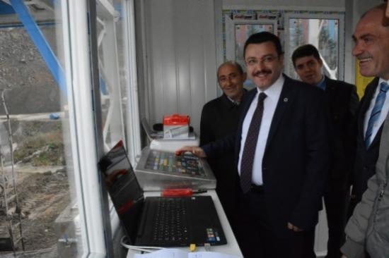 Ortahisar Belediyesi Hazır Beton Santrali Deneme Üretimine Başladı