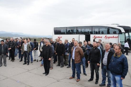 Soma İşçilerinden Yatağan'a Destek