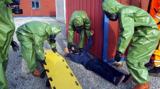 Üniversiteli İtfaiyecilerden Kimyasal Sızıntı Tatbikatı