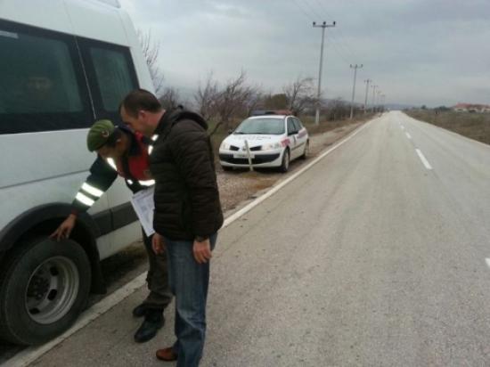 Keşan'da Jandarma Trafik Kış Lastiği Konusunda Uyardı