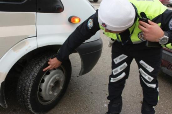 Van'da 'kış Lastiği' Denetimi