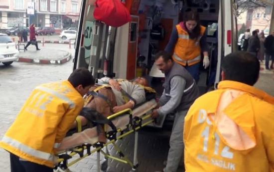 Hastane İnşaatından Düşüp Yaralandı