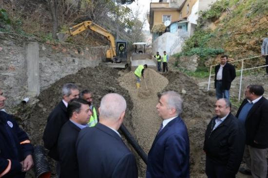 Başkan Zolan Buldan'da Altyapı Çalışmalarını İnceledi