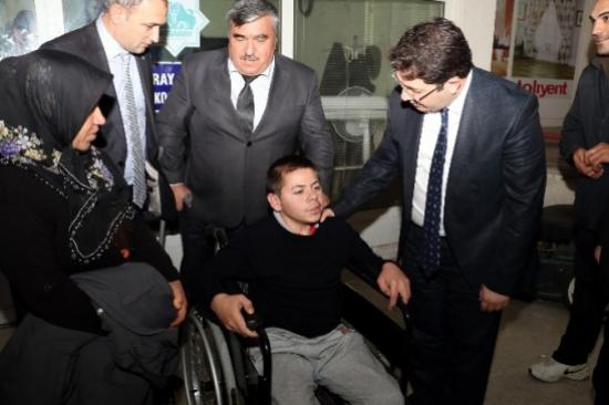 Başkan Yazgı'dan Engellilere Ziyaret