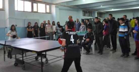 Hakkari'de Masa Tenisi İl Birinciliği Yarışması