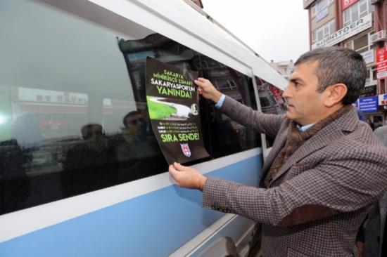 Minibüsçü Esnafı Sakaryaspor'a Destek Verdi