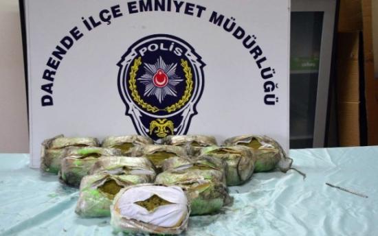 Araç Stepnesine Gizlenmiş 13 Kilo 970 Gram Esrar Ele Geçirildi