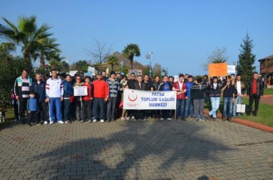 Fatsa Sağlıklı Yaşam İçin Yürüdü