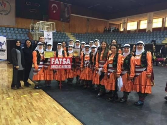 Fatsa Halk Oyunları Grubu Türkiye Derecesi Yaptı