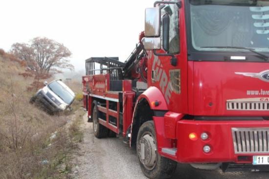 Pazaryeri İlçesinde Trafik Kazası 1 Kişi Yaralandı