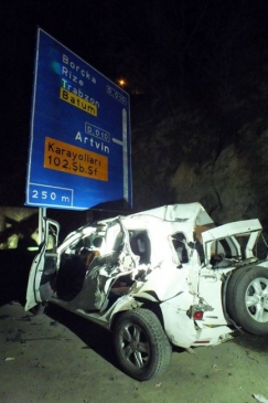 Artvin'de Trafik Kazası 2 Ölü