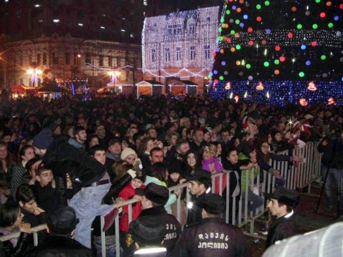 Gürcistan'da Gürcü Ve Türk Vatandaşlarının Yeni Yıl Kutlamaları