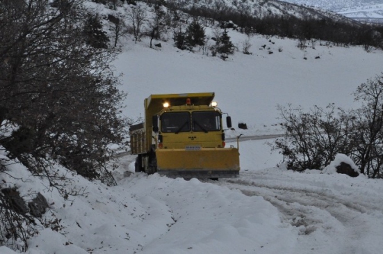 Tunceli'de Karla Mücadele Çalışması