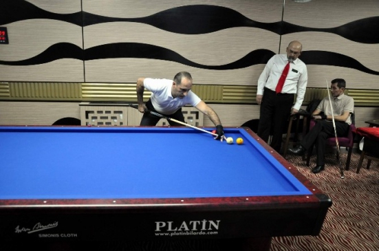 Nevşehir'de 3 Bant Bilardo Şampiyonası Yapıldı