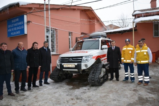 Suşehri Kar Paletli Ambulansına Kavuştu