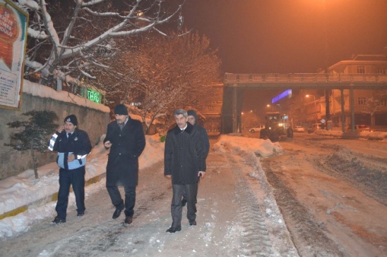 Muş'ta Kar Temizleme Çalışması