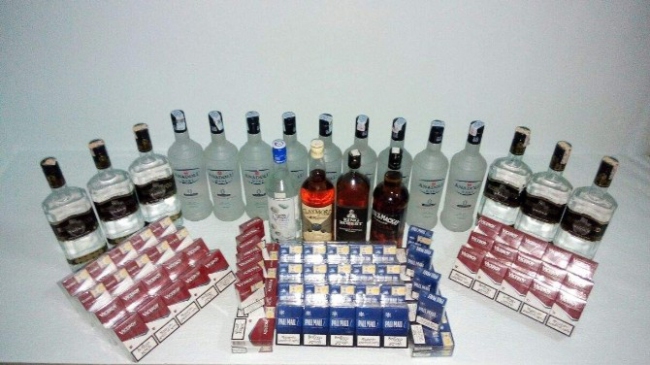 Trabzon'da Kaçak İçki Ve Sigara Operasyonu