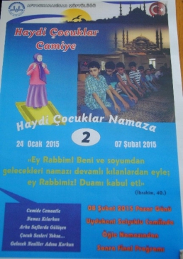 Afyonkarahisar'da “Haydi Çocuklar Namaza” Projesi