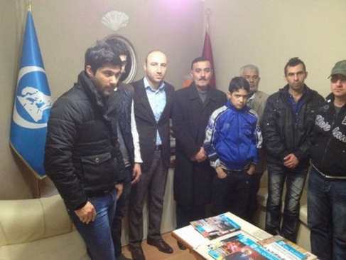 Telafer'den Gelen Mültecilerden Ülkü Ocaklarına Ziyaret