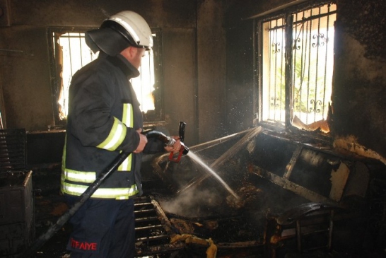 Didim'de Ev Yangını