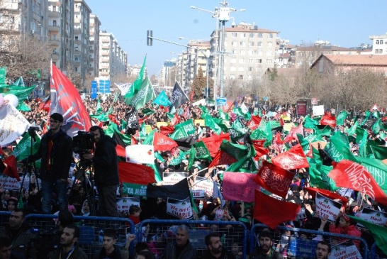 Diyarbakır'da 'peygambere Saygı' Mitingi