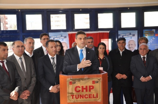 CHP Genel Başkan Yardımcısı Umut Oran Tunceli'de
