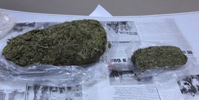 Erzincan'da 805 Gram Kubar Esrar Ele Geçirildi