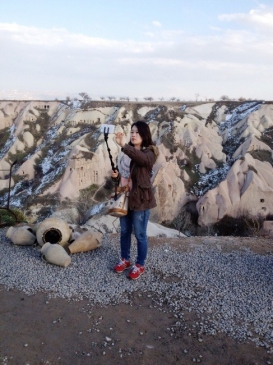 Japon Turistlerin Kapadokya'da Selfie Merakı