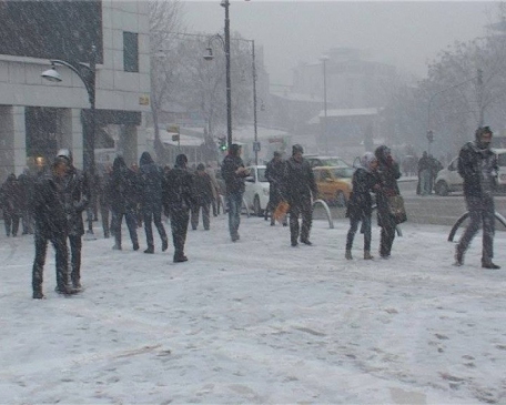 Malatya'da Kar Yağışı