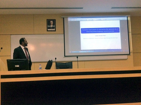 Qatar Üniversitesi Öğretim Üyesi Prof. Khan Saü'de Seminer Verdi