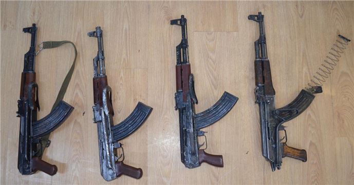 Van'da toprağa gömülü uzun namlulu silah bulundu