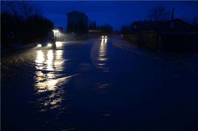 Kırklareli'nde sağanak etkili oldu