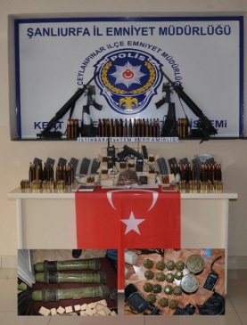 Ceylanpınar'da Cephanelik Ele Geçirildi