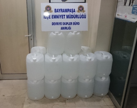 Esenler Otogarı'nda Kaçak İçki Ele Geçirildi