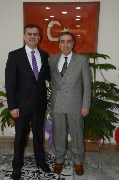 İdare Mahkemesi Başkanı Kahraman'dan Başsavcı Bingül'e Nezaket Ziyareti