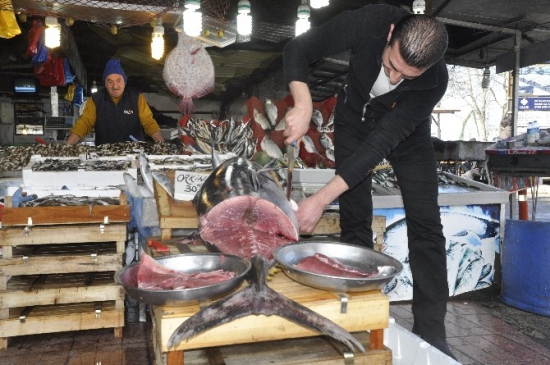 40 Kiloluk Orkinos Gram Gram Satılıyor