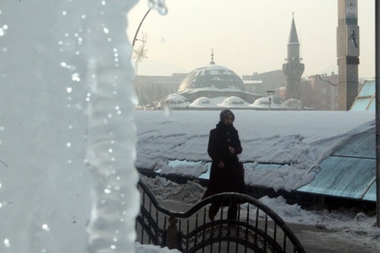 Erzurum'da Sibirya Soğukları