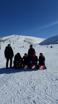 Görme Engellilerin Akdağ'da Kayak Keyfi