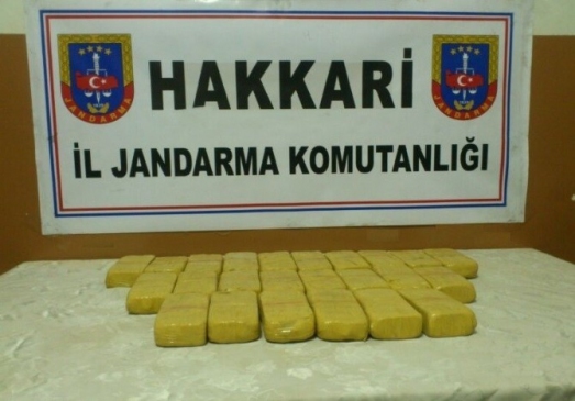 Hakkari'de Uyuşturucu Operasyonu