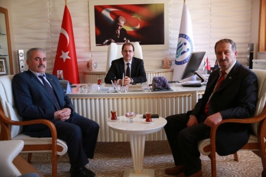 MHP İl Yönetiminden Rektör Coşkun'a Ziyaret