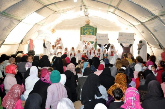 Çadır Kentteki Suriyeliler Mevlidi Şerif Okuttu