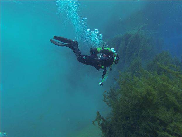 Balık adamlar ''doğal akvaryumu'' görüntüledi