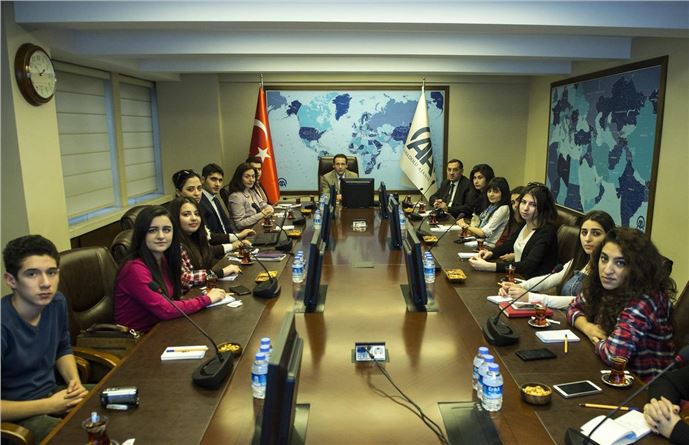 AA'dan Azerbaycanlı öğrencilere habercilik eğitimi