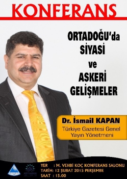 İsmail Kapan Adıyaman'da Konferans Verecek