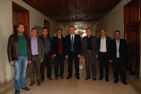 Silifke Muhtarlar Derneği'nden Silifke Kaymakamına Ziyaret