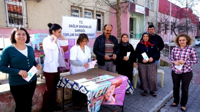 Sarıgöl'de Kansere Dikkat Çektiler
