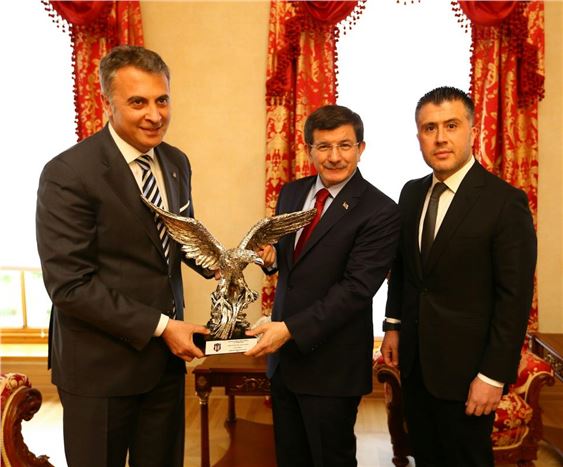 Başbakan Davutoğlu, Fikret Orman'ı kabul etti