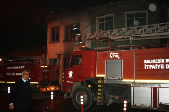 Havran'da Korkutan Yangın