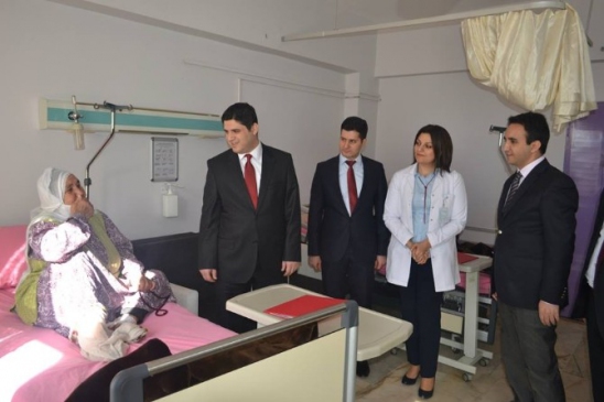 Kaymakam Dundar'dan Hastalara Ziyaret