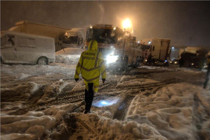 İstanbul'da kar yağışı